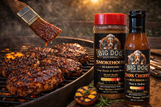 Smokehouse Spicy BBQ Pork Chops | Dark Cherry Bourbon Glazed Grill Recipe