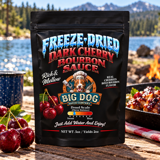 Dark Cherry Bourbon Freeze-Dried BBQ Sauce