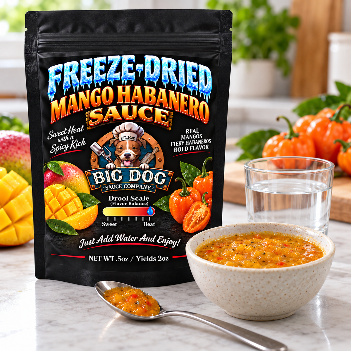 Mango Habanero Freeze-Dried BBQ Sauce – Sauce-on-the-Go