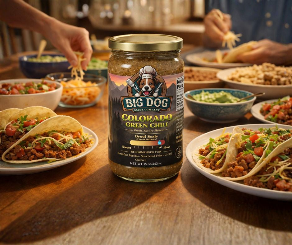 Colorado Green Chile Sauce – Savory Southwest Flavor | Big Dog Sauce Co.