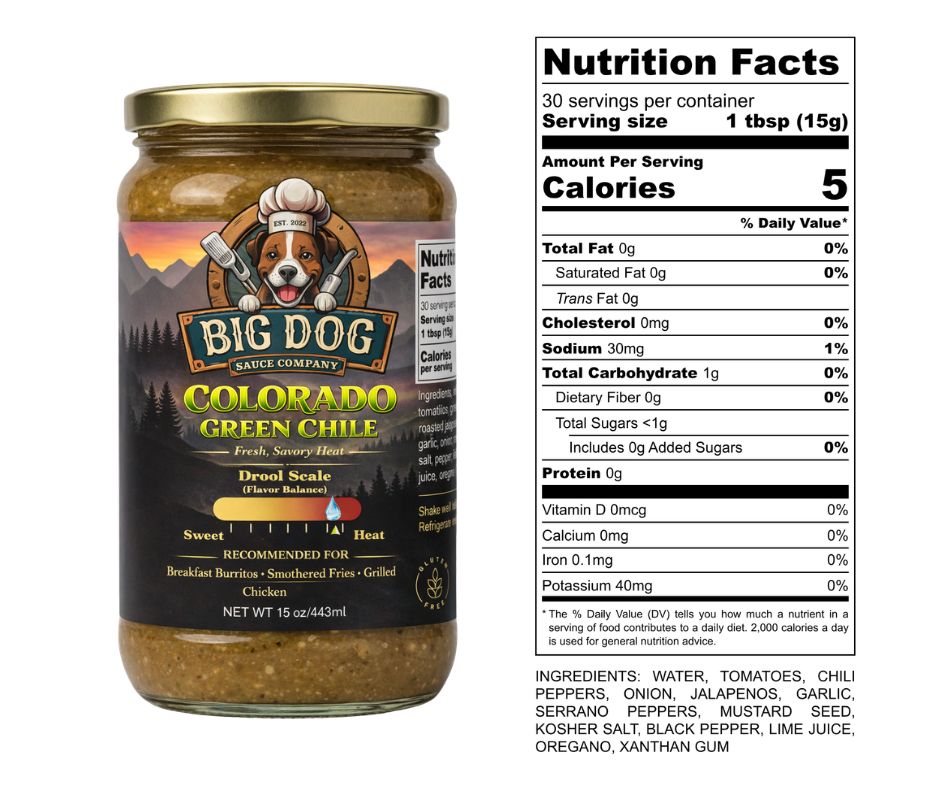 Colorado Green Chile Sauce – Savory Southwest Flavor | Big Dog Sauce Co.