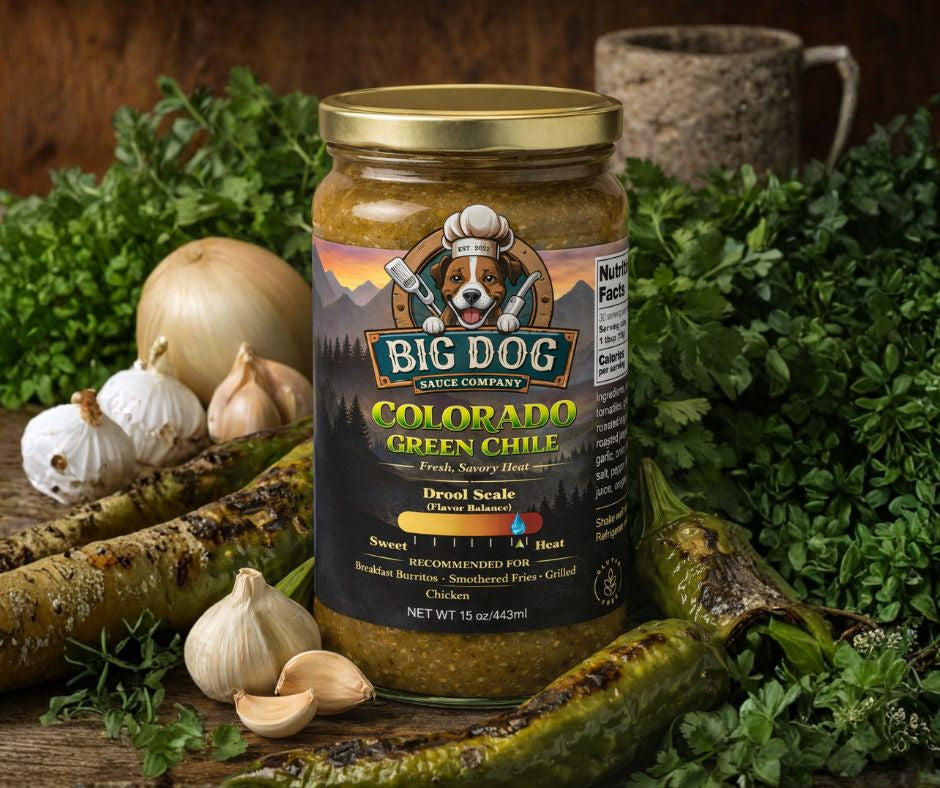 Colorado Green Chile Sauce – Savory Southwest Flavor | Big Dog Sauce Co.