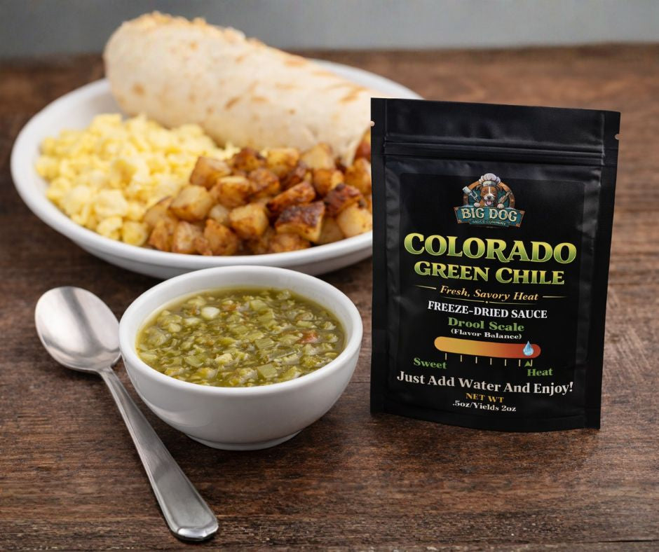 Colorado Green Chile Freeze-Dried BBQ Sauce – 3 Pack | Big Dog Sauce Co.