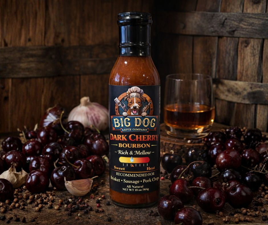 Dark Cherry Bourbon BBQ Sauce | Big Dog Sauce Co.