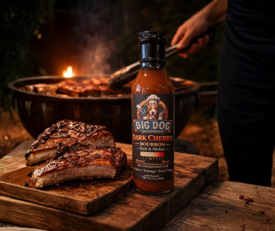 Dark Cherry Bourbon BBQ Sauce | Big Dog Sauce Co.
