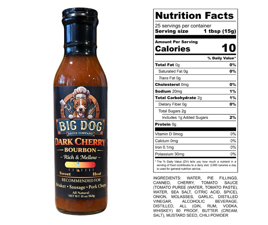 Dark Cherry Bourbon BBQ Sauce | Big Dog Sauce Co.