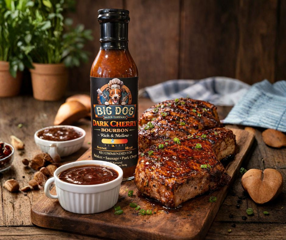 Dark Cherry Bourbon BBQ Sauce | Big Dog Sauce Co.