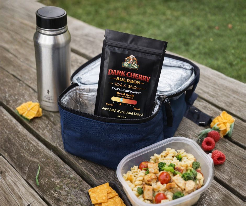 Dark Cherry Bourbon Freeze-Dried BBQ Sauce – 3 Pack | Big Dog Sauce Co.