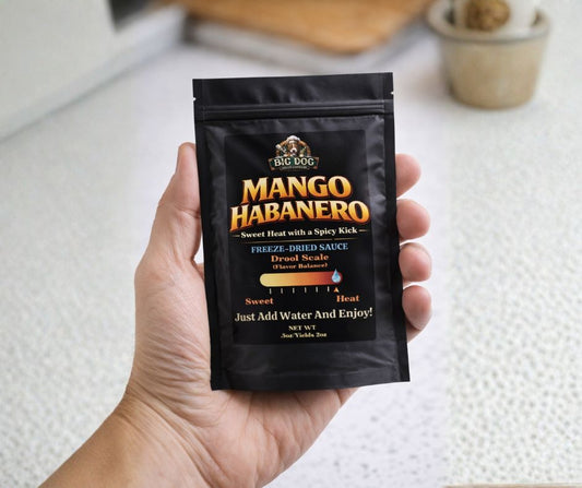 Mango Habanero Freeze-Dried BBQ Sauce – 3 Pack | Big Dog Sauce Co.