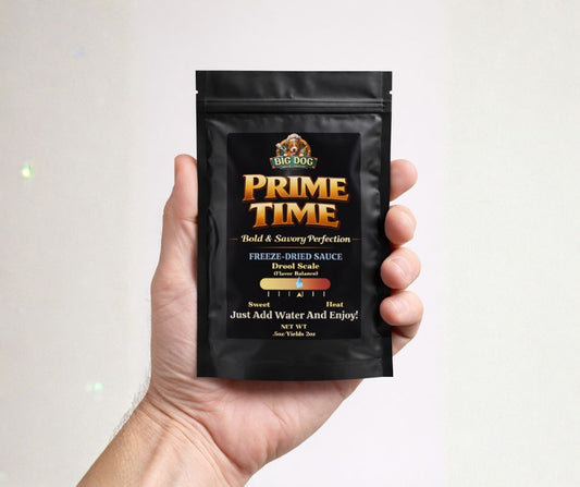 Prime Time Freeze-Dried BBQ Sauce – 3 Pack (2 oz Each) | Big Dog Sauce Co.